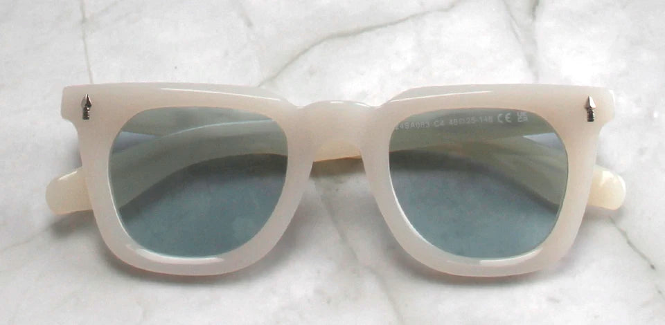 Esnbie Unisex Full Rim Square Thick Acetate Tac Sunglasses 240831