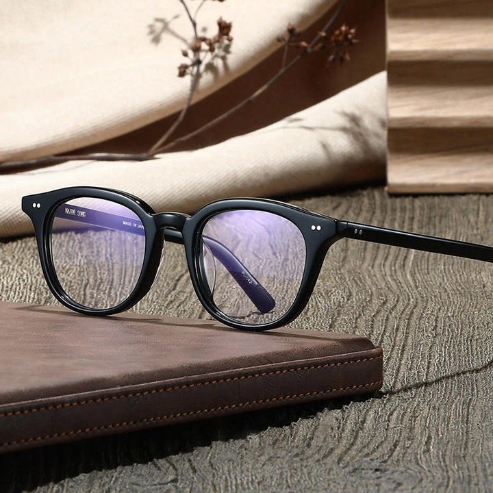 Blackmask Unisex Full Rim Square Acetate Eyeglasses BM-P042
