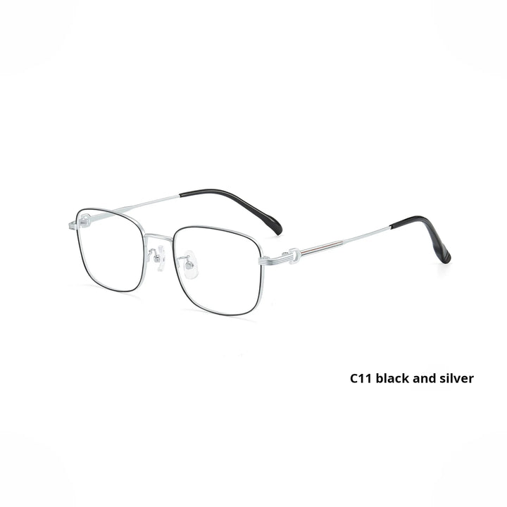 Momoja Unisex Full Rim Square Alloy Eyeglasses 758232