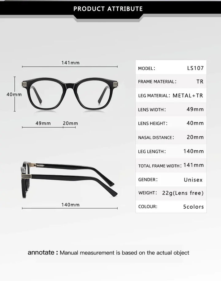 Vicky Women's Full Rim Square Round Tr 90 Titanium Reading Glasses 313107