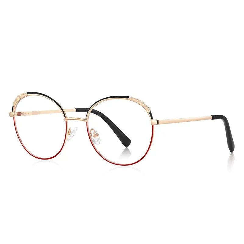 Vicky Womens Full Rim Round Plastic Reading Glasses Pfd3115.