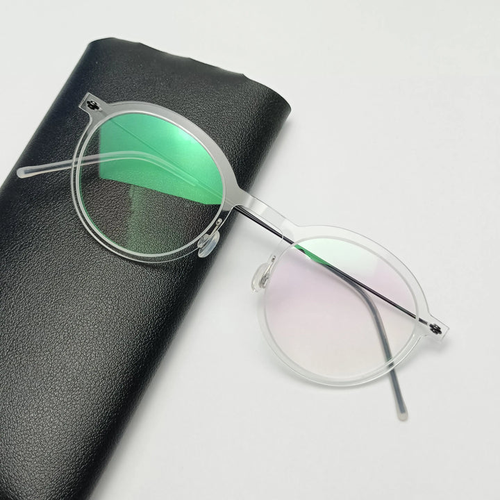 Bobbie Unisex Full Rim Round Acetate Eyeglasses 6586