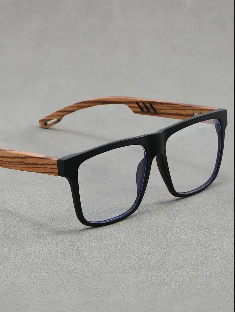 Zirosat Unisex Full Rim Square Tr 90 Titanium Eyeglasses 100849