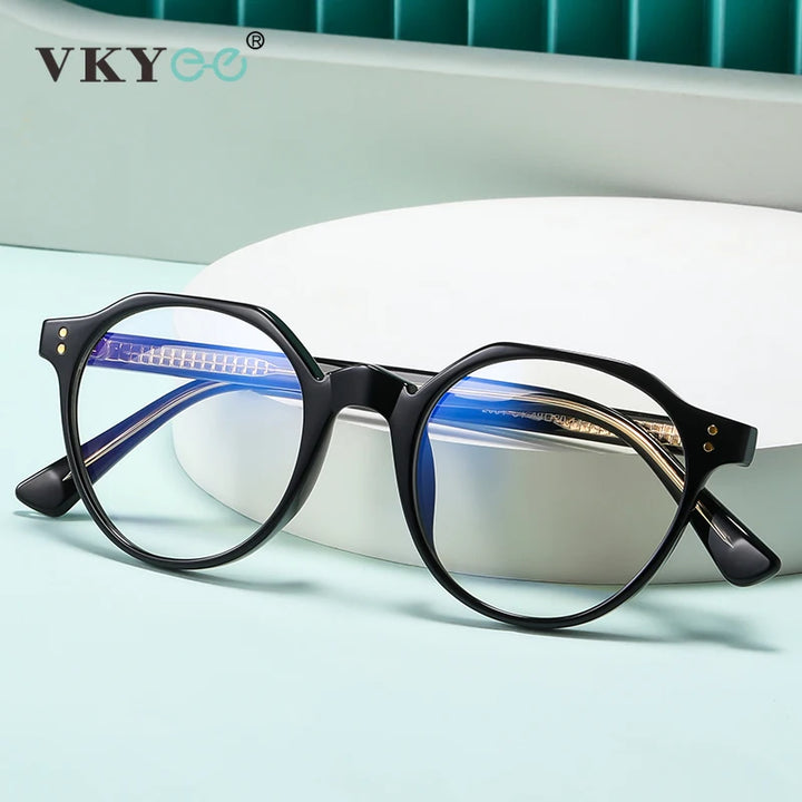 Vicky Women's Full Rim Flat Top Oval Tr 90 Titanium Reading Glasses 20849