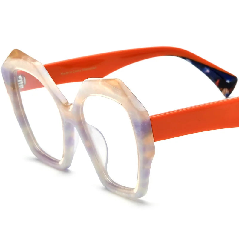 Summer Flower Women's Full Rim Butterfly Acetate Eyeglasses 619359