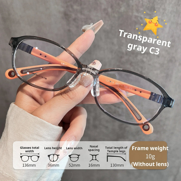 Xbora Unisex Youth's Full Rim Oval Square Tr 90 Eyeglasses 541018