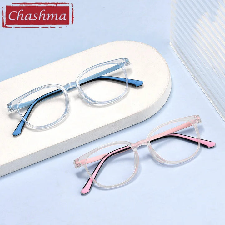 Chashma Ottica Unisex Youth's Full Rim Square Tr 90 Titanium Eyeglasses 99905 Full Rim Chashma Ottica   