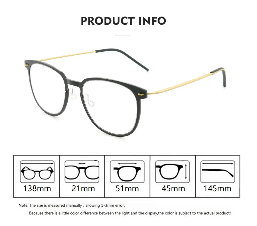 Bobbie Unisex Full Rim Oval Square Titanium Eyeglasses 616549