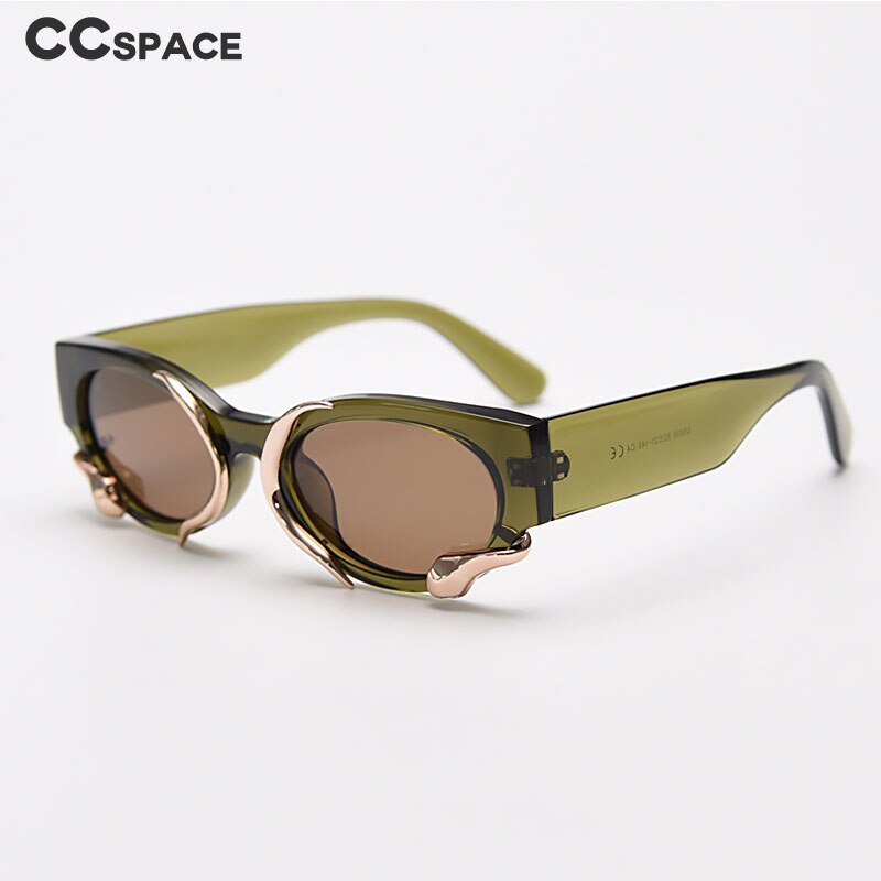CCSpace Unisex Full Rim Oval Cat Eye Tr 90 Polarized Sunglasses 55797 Sunglasses CCspace Sunglasses   