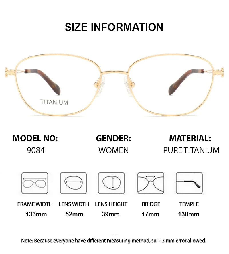 Summer Flower 9084 Women's Round Full Rim Eyeglasses — view 2