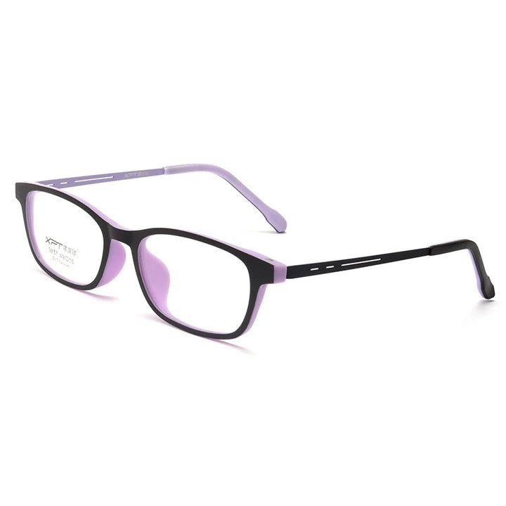 Yimaruili Unisex Full Rim Square TR-90 Titanium Eyeglasses 9837XP — view 5 | Yimaruili at FuzWeb