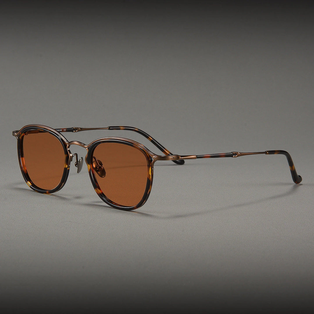 Blackmask Men Full Rim Square Titanium Polarized Sunglasses BM-3118S