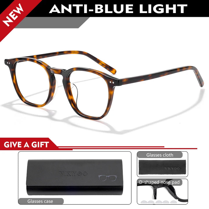 Vicky Unisex Full Rim Square Tr 90 Titanium Reading Glasses 319603