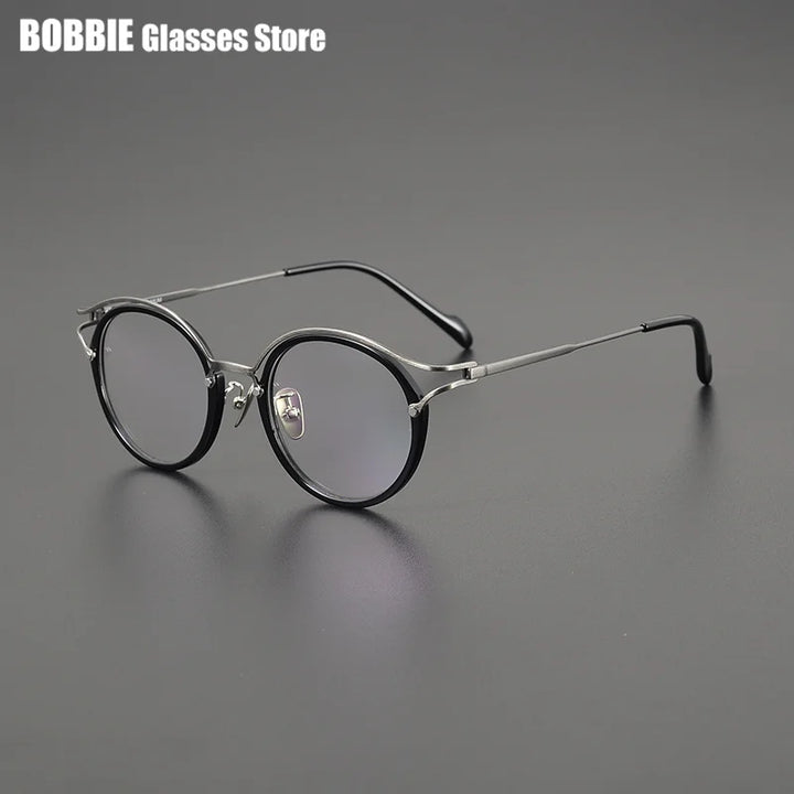 Bobbie Women's Full Rim Round Titanium Acetate Eyeglasses 960036