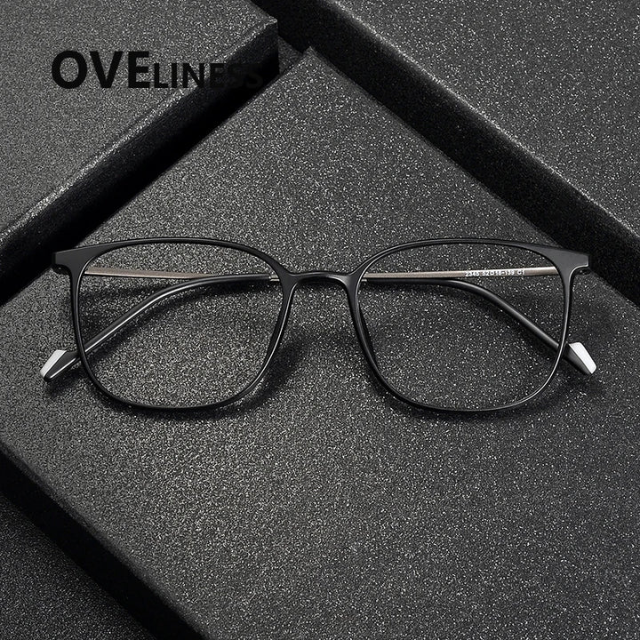 Oveliness Unisex Full Rim Square Titanium Eyeglasses 92345 Full Rim Oveliness