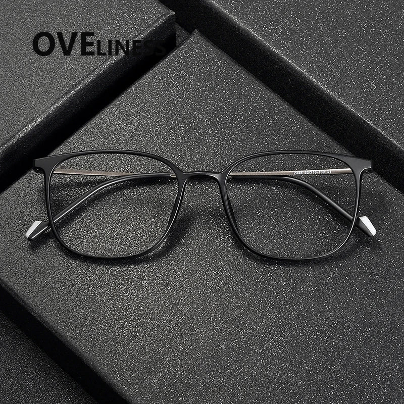 Oveliness Women's Full Rim Square Tr 90 Titanium Eyeglasses 922345