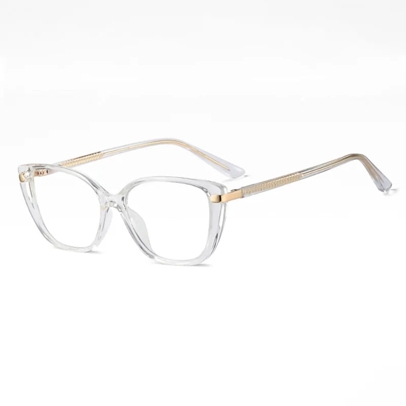 Ralferty Women's Full Rim Square Tr 90 Cp Alloy Eyeglasses 82278