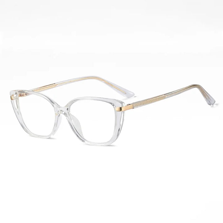 Ralferty Women's Full Rim Square Tr 90 Cp Alloy Eyeglasses 82278
