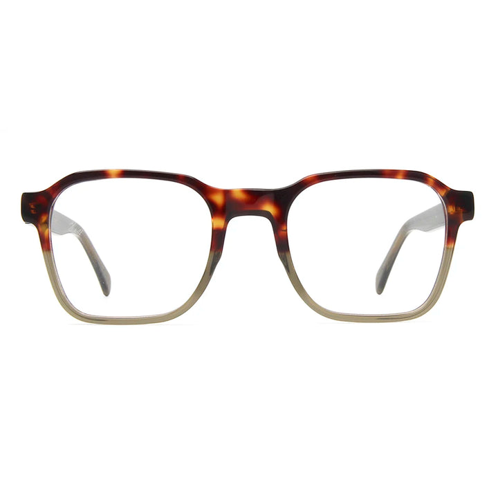 Esnbie Unisex Full Rim Square Acetate Eyeglasses 61723 Full Rim Esnbie   