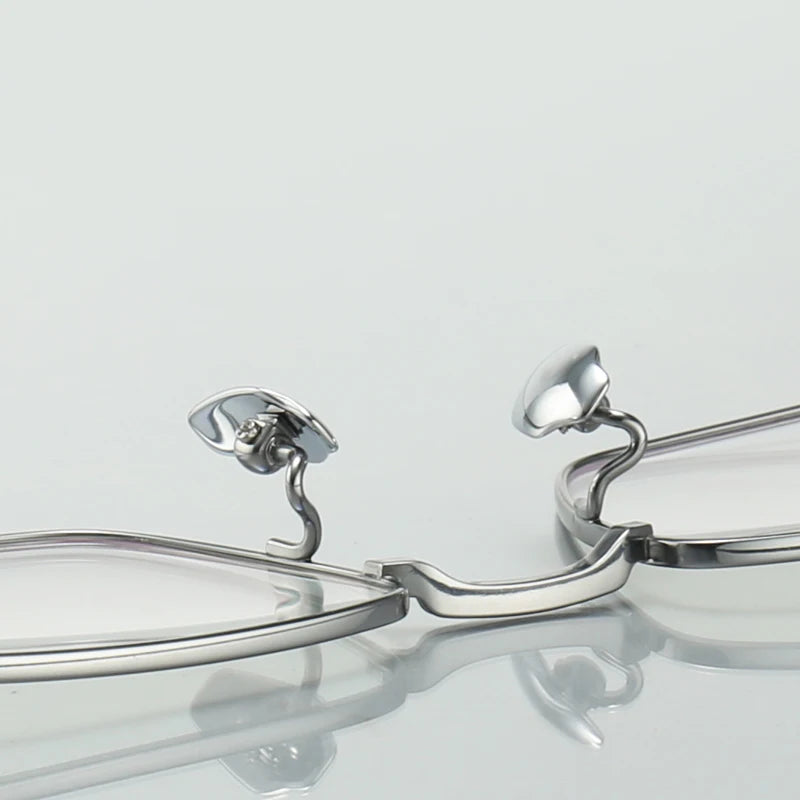 Muzz Men's Full Rim Square Titanium Eyeglasses 10181 Full Rim Muzz   