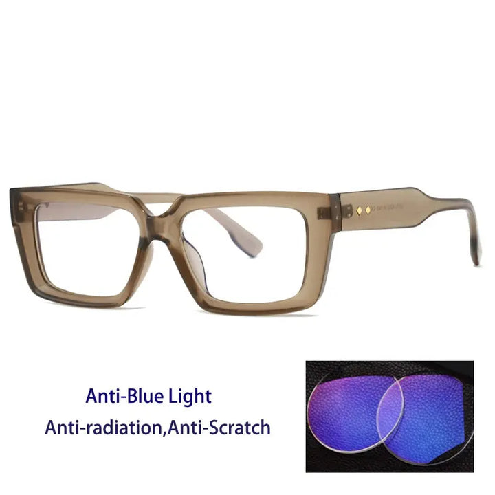 Kocolior 237900 Unisex Full Rim Square Brow Line PC Frames FuzWeb
