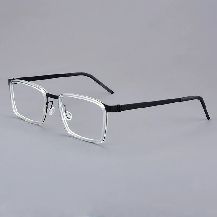 Bobbie Unisex Full Rim Square Titanium Acetate Eyeglasses 971167