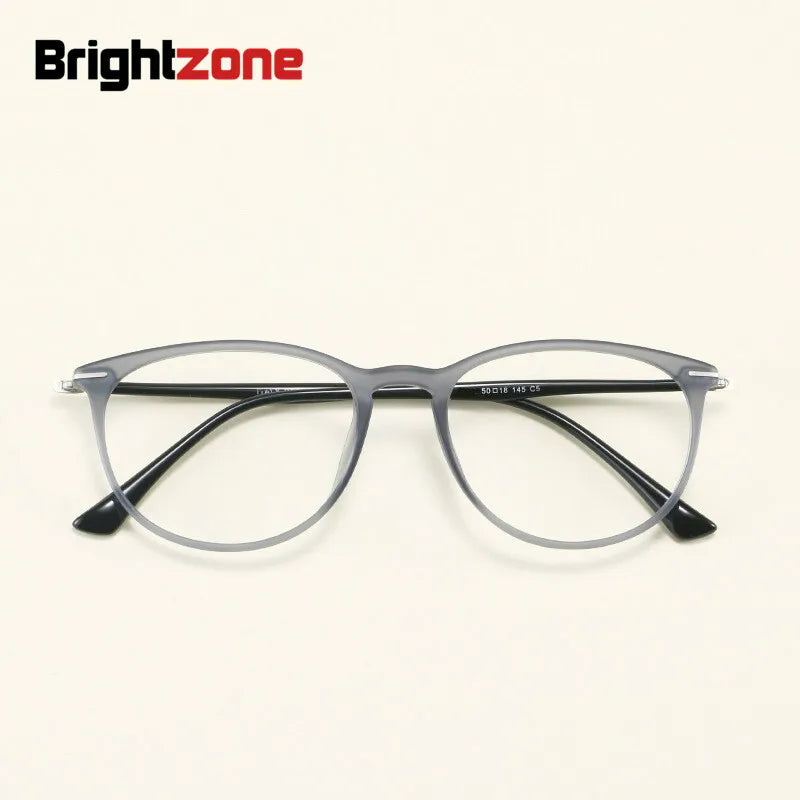 Brightzone Women's Full Rim Oval Round Tr 90 Titanium Eyeglasses 71301 Full Rim Brightzone