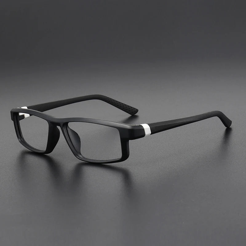 Muzz 8233 men's square bendable TR-90 prescription eyeglasses — view 3