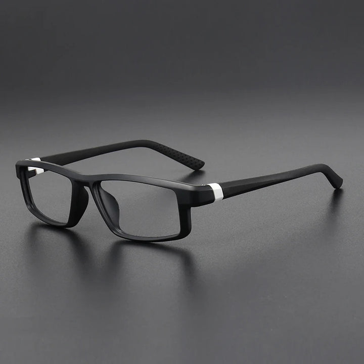Muzz 8233 men's square bendable TR-90 prescription eyeglasses — view 3