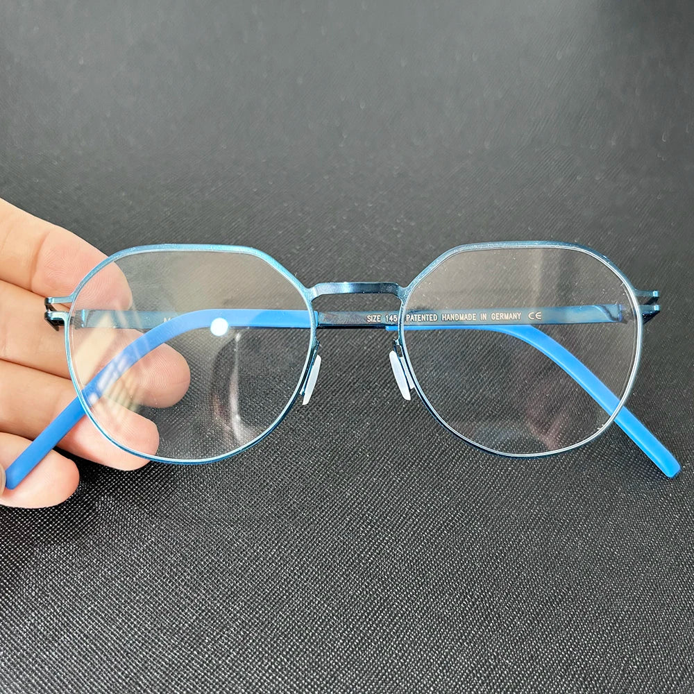 Bobbie Women's Full Rim Flat Top Round Steel Eyeglasses 421949