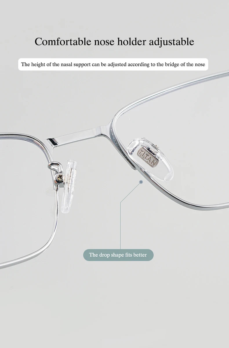 Hotochki T8609T men's pure titanium prescription eyeglasses — view 7