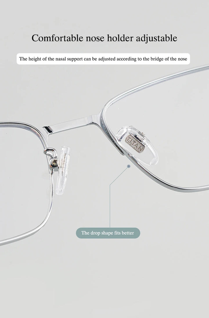 Hotochki T8609T men's pure titanium prescription eyeglasses — view 7