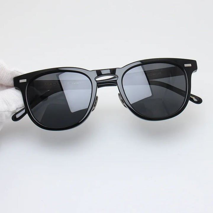 Black Mask Mens Full Rim Square Acetate Sunglasses Bmypdann Sunglasses Black Mask Black-Gray As Shown 