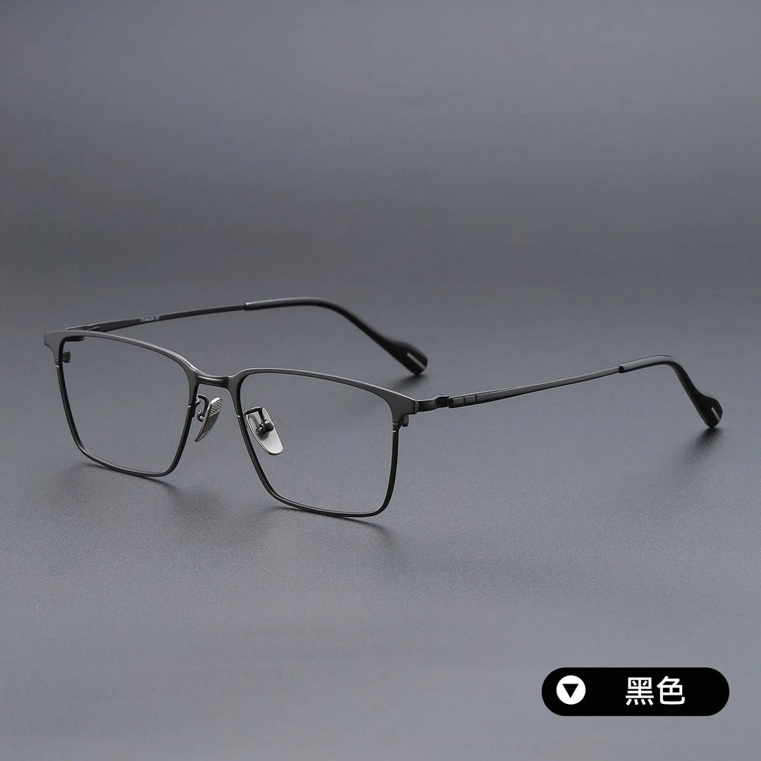 Bclear Unisex Full Rim Square Titanium Eyeglasses SM-70800