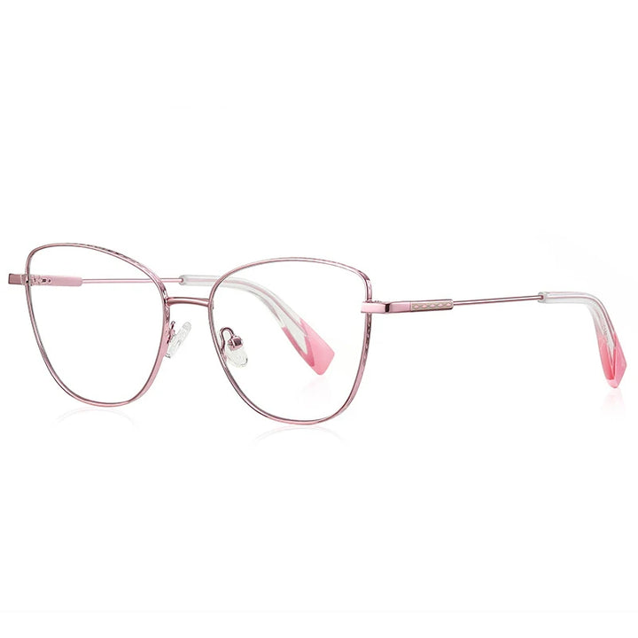 Laoyehui Women's Full Rim Oval Cat Eye Alloy Reading Glasses 3032 Reading Glasses Laoyehui C3 -250 