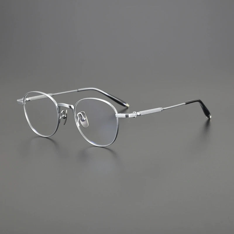 Gatenac Unisex Full Rim Round Square Titanium Eyeglasses G8829