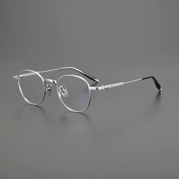 Gatenac Unisex Full Rim Round Square Titanium Eyeglasses G8829