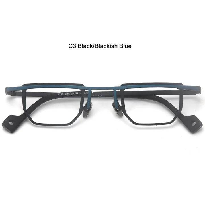 Muzz T7766 men's very small pure titanium prescription eyeglasses — view 4