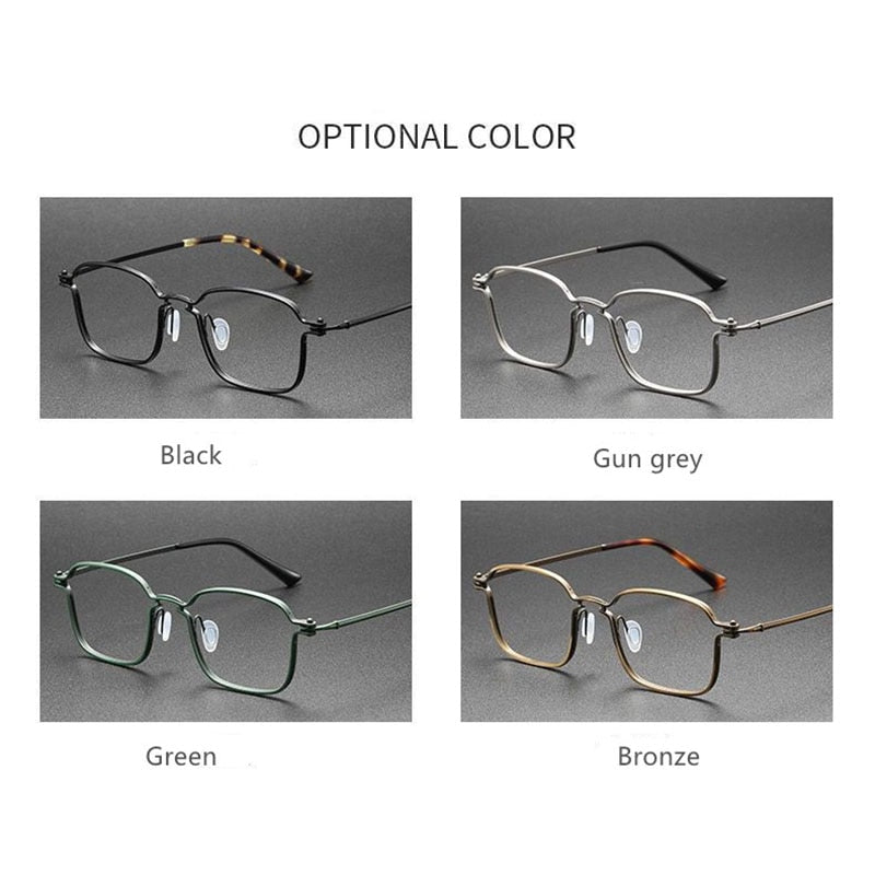 Hdcrafter Unisex Full Rim Large Irregular Square  Eyeglasses 58198 Full Rim Hdcrafter Eyeglasses   