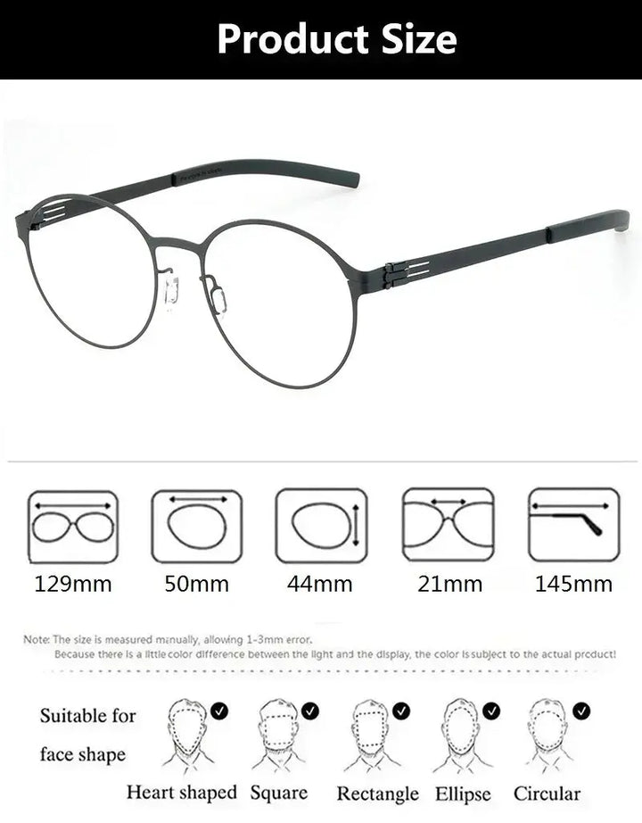 Bobbie 504421 Women’s Titanium Full Rim Oval Frames — view 2 | Bobbie at FuzWeb