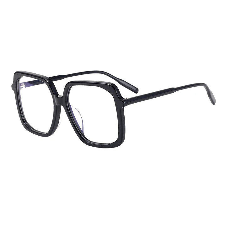 Nobler Unisex Full Rim Large Irregular Square Acetate Eyeglasses H019 Full Rim Nobler   