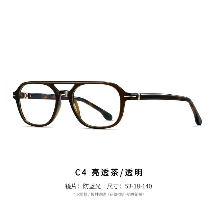 Reven Jate Unisex Full Rim Square Acetate Prescription Eyeglasses 32203 - view 8