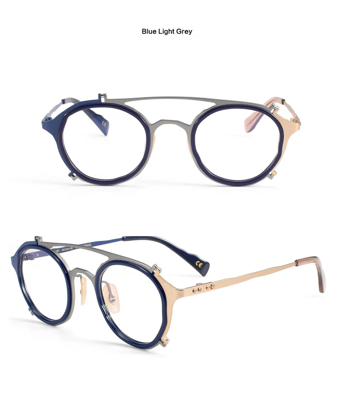 Muzz 0028 unisex round titanium acetate prescription eyeglasses — view 6