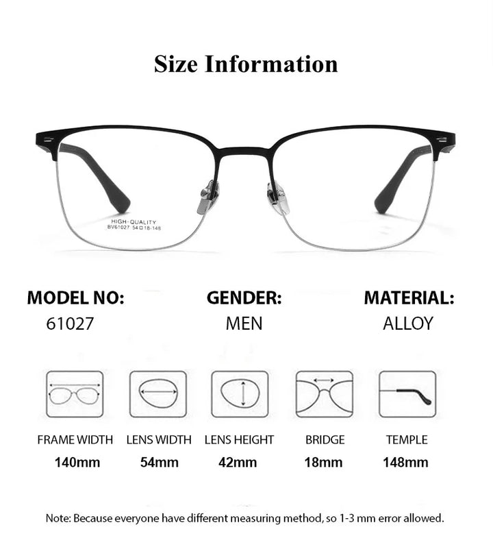 Summer Flower Unisex Full Rim Oval Square Titanium Eyeglasses 61027 Full Rim Summer Flower