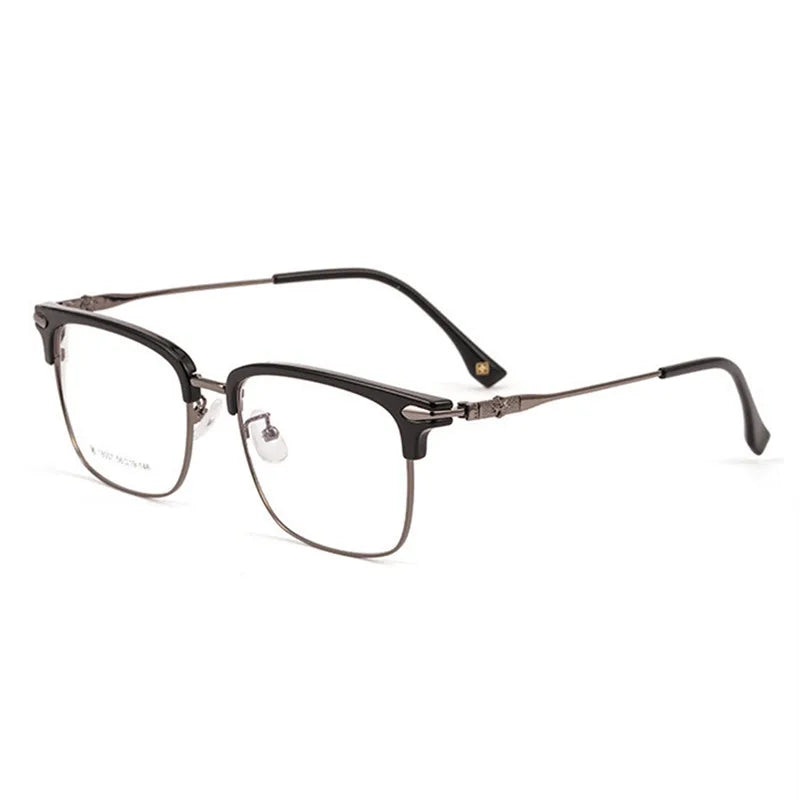Kocolior Unisex Full Rim Square Tr 90 Alloy Hyperopic Reading Glasses 18007 Reading Glasses Kocolior Gun China 0