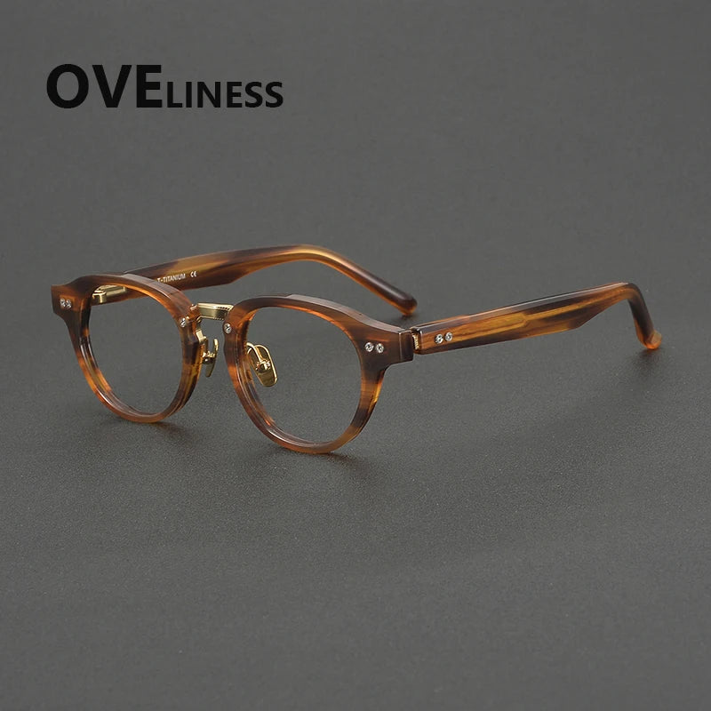 Oveliness Unisex Full Rim Oval Round Acetate Eyeglasses 369150