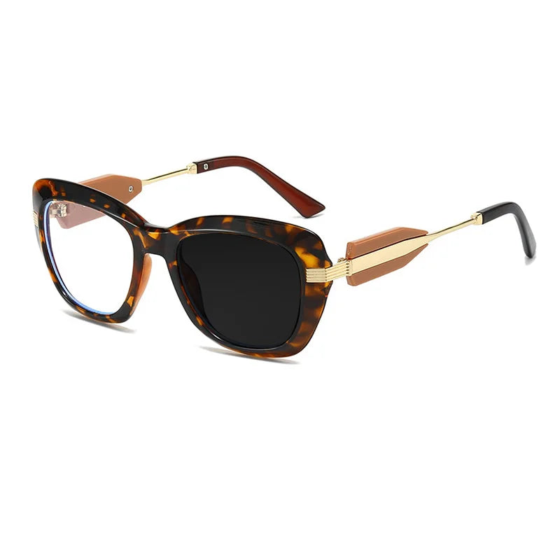 Kocolior Women's Full Rim Cat Eye Tr 90 Alloy Photochromic Reading Glasses 763255