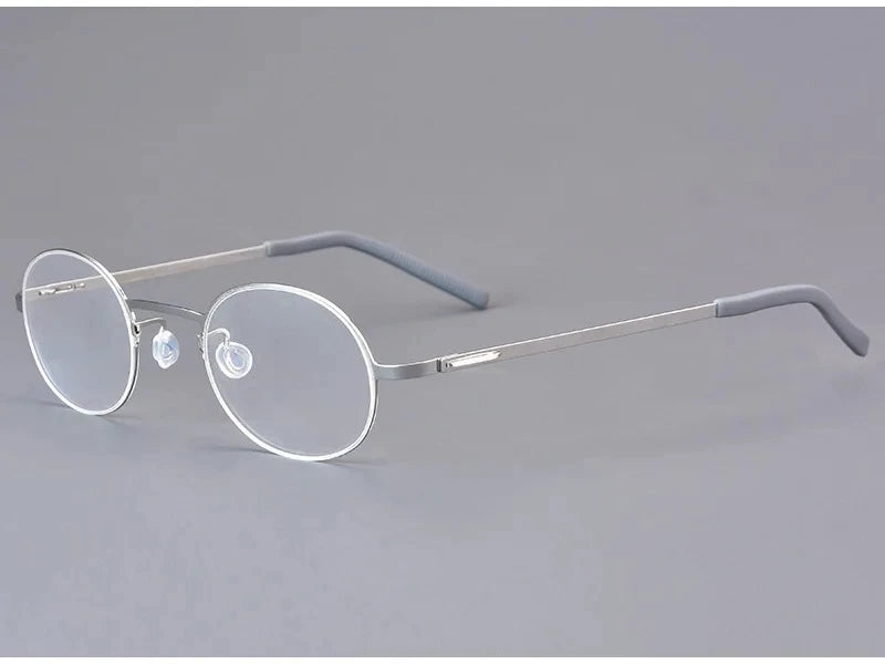 Aimee Women's Full Rim Oval Round Screwless Titanium Eyeglasses 198806