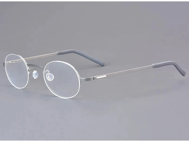 Aimee Women's Full Rim Oval Round Screwless Titanium Eyeglasses 198806