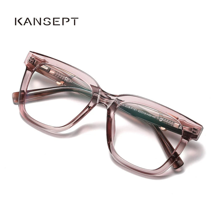 Kansept Women's Full Rim Square Tr 90 Acetate Reading Glasses K911 Reading Glasses Kansept   